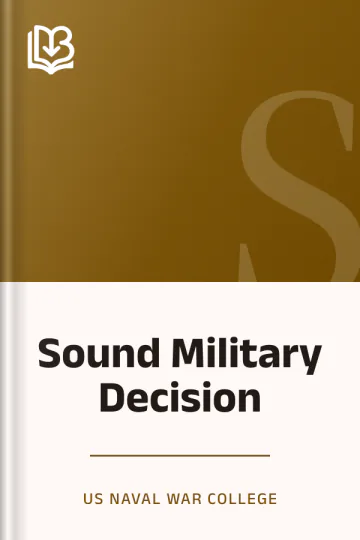 Sound Military Decision by US Naval War College, book cover