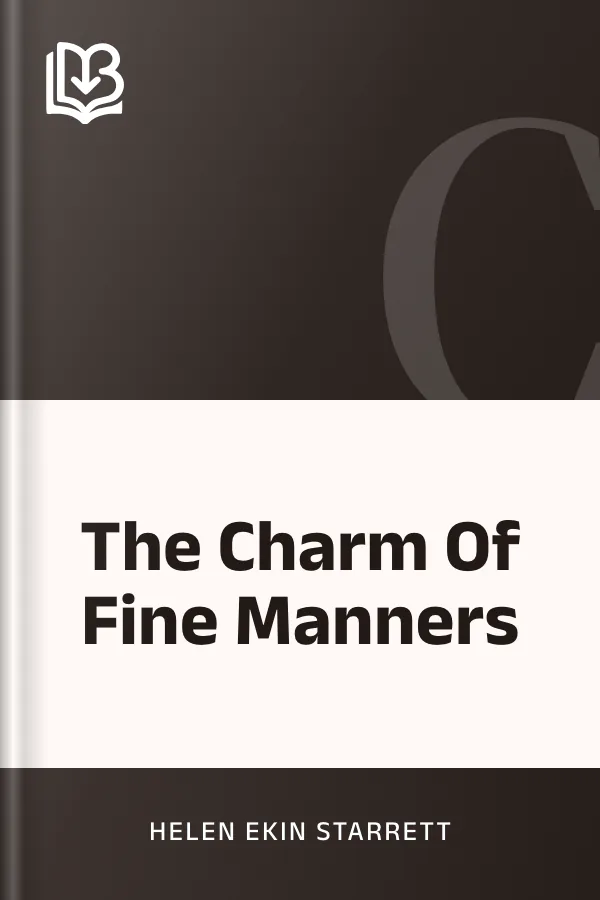 The Charm Of Fine Manners by Helen Ekin Starrett, book cover