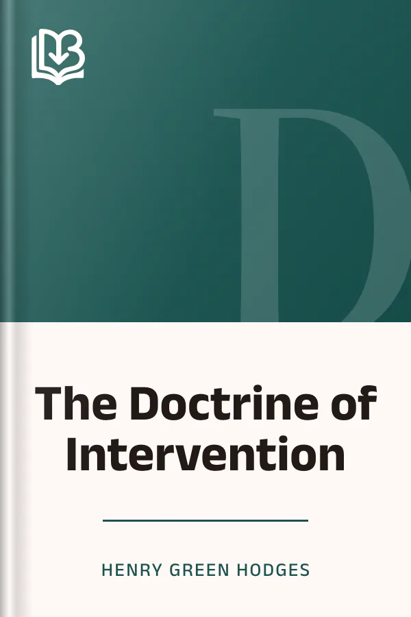 The Doctrine of Intervention by Henry Green Hodges, book cover