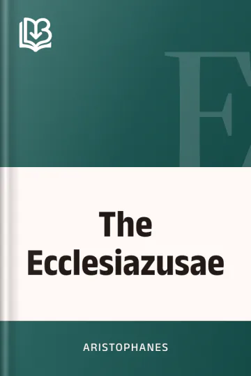 The Ecclesiazusae by Aristophanes, book cover