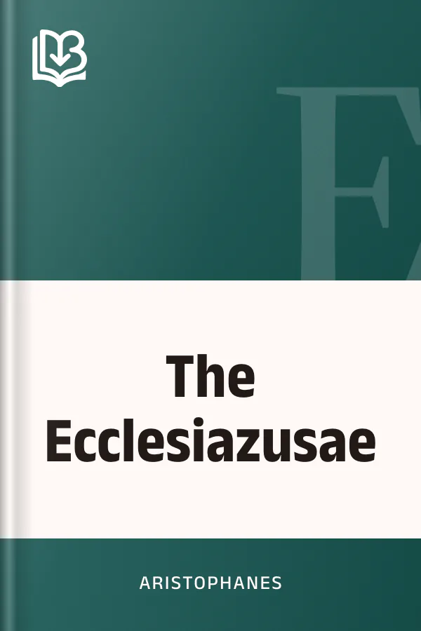 The Ecclesiazusae by Aristophanes, book cover