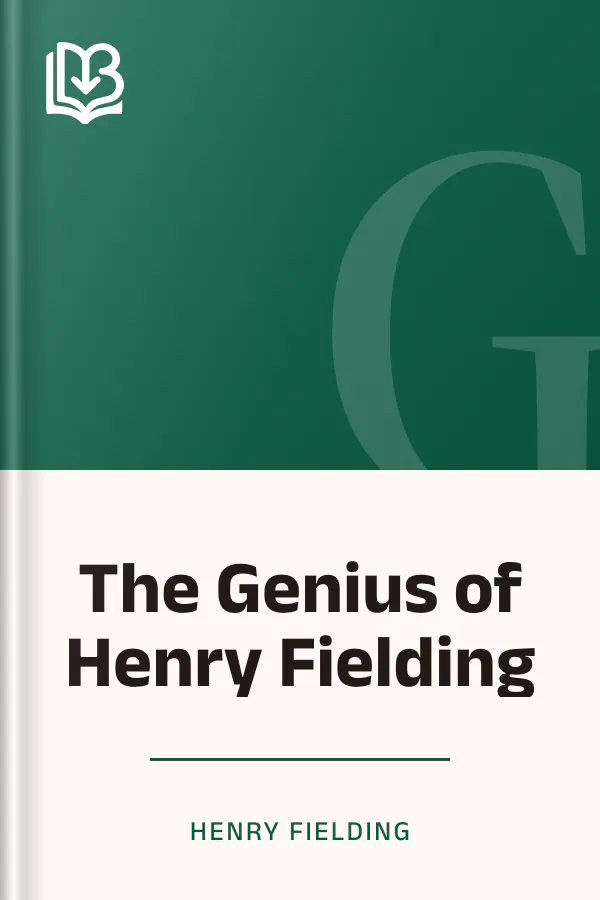 The Genius of Henry Fielding by Henry Fielding, book cover