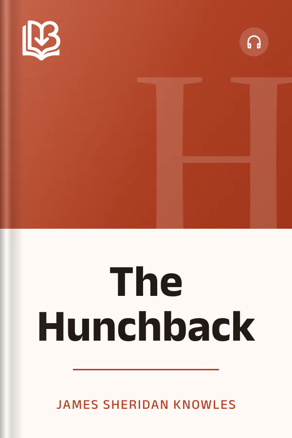 The Hunchback by James Sheridan Knowles, book cover