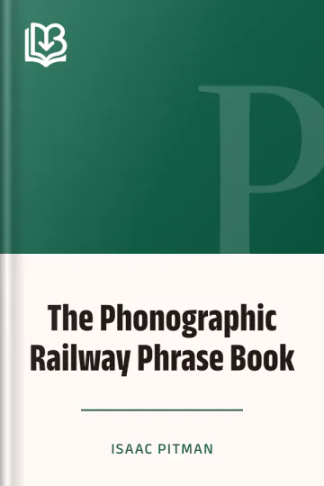 The Phonographic Railway Phrase Book by Isaac Pitman, book cover