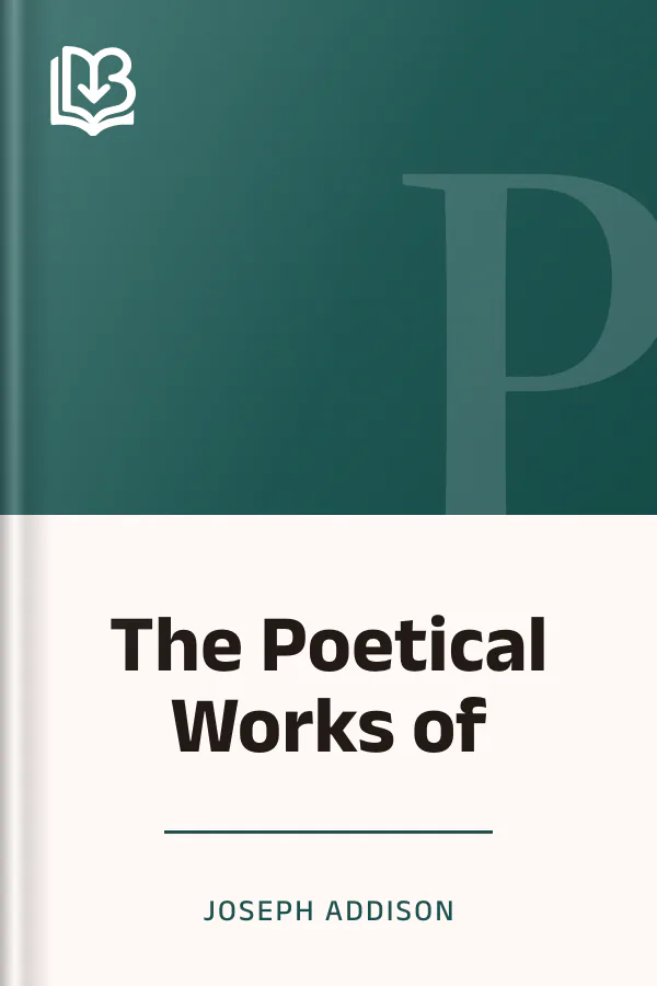 The Poetical Works of by Joseph Addison, book cover