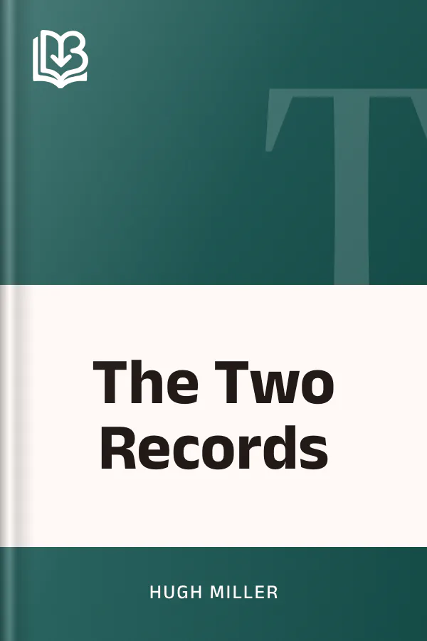 The Two Records by Hugh Miller, book cover