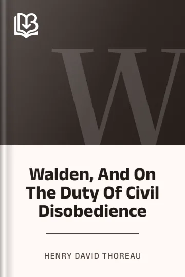 Walden, And On The Duty Of Civil Disobedience by Henry David Thoreau, book cover