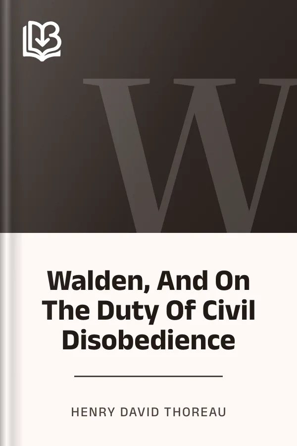 Walden, And On The Duty Of Civil Disobedience by Henry David Thoreau, book cover
