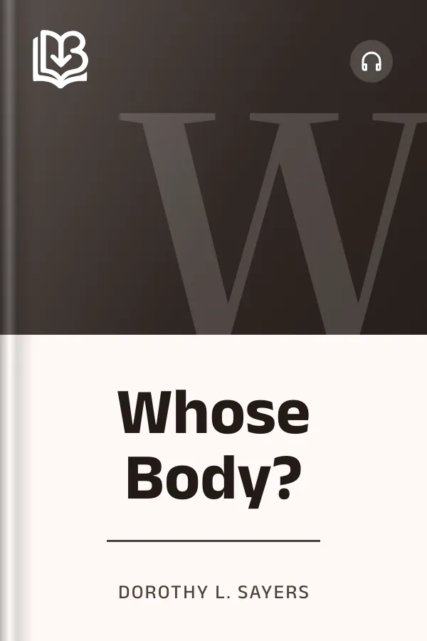 Whose Body? by Dorothy L. Sayers, book cover