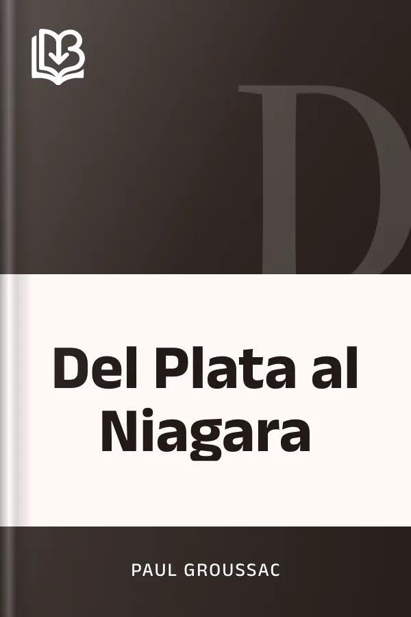 Del Plata al Niagara de Paul Groussac, portada del libro