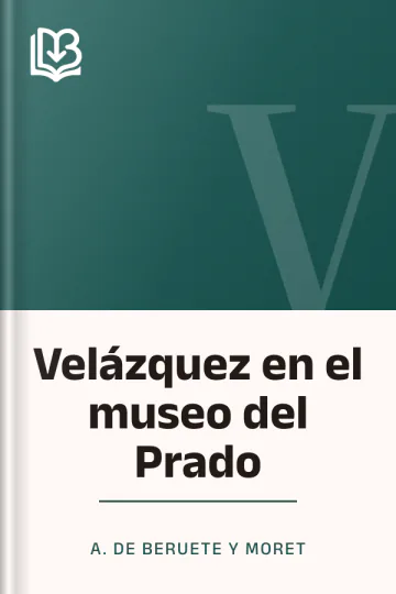 Velázquez en el museo del Prado de A. de Beruete y Moret, portada del libro