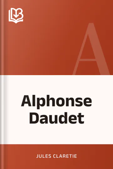 Alphonse Daudet de Jules Claretie, couverture du livre