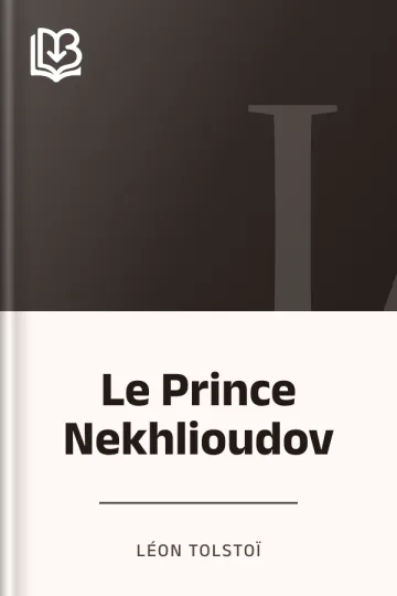 Le Prince Nekhlioudov de Léon Tolstoï, couverture du livre