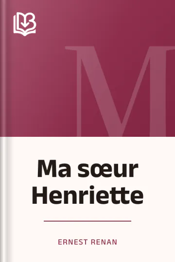 Ma sœur Henriette d’Ernest Renan, couverture du livre