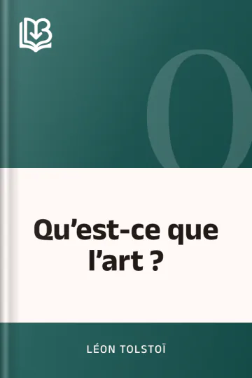 Qu’est-ce que l’art ? de Léon Tolstoï, couverture du livre