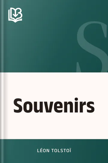 Souvenirs de Léon Tolstoï, couverture du livre