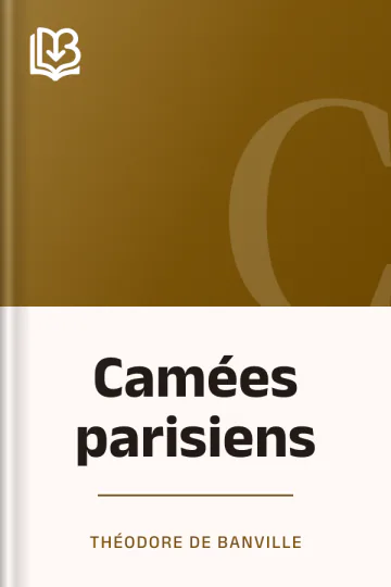 Camées parisiens de Théodore de Banville, couverture du livre