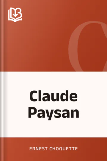 Claude Paysan d’Ernest Choquette, couverture du livre