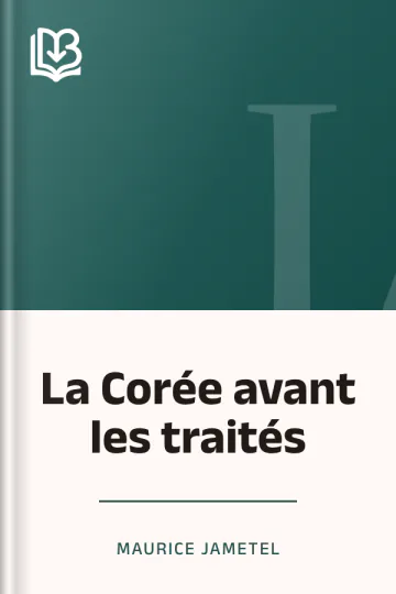 La Corée avant les traités de Maurice Jametel, couverture du livre