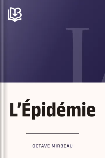 L’Épidémie d’Octave Mirbeau, couverture du livre