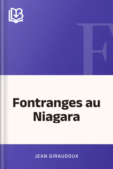 Fontranges au Niagara de Jean Giraudoux, couverture du livre