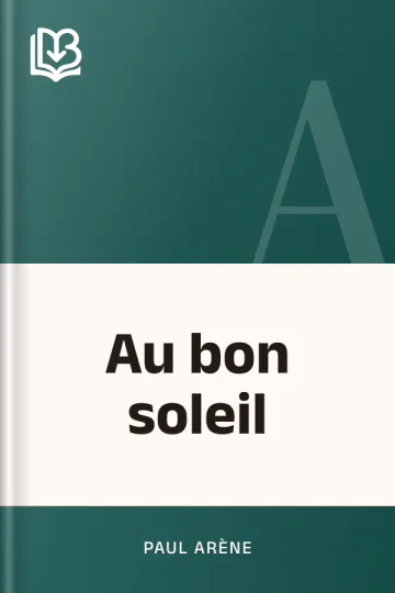Au bon soleil de Paul Arène, couverture du livre