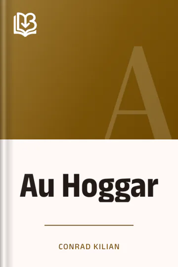 Au Hoggar de Conrad Kilian, couverture du livre