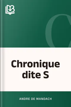 Chronique dite S - Andre de Mandach