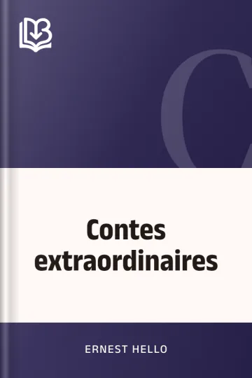 Contes extraordinaires d’Ernest Hello, couverture du livre