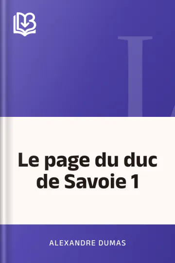 Le page du duc de Savoie 1 d’Alexandre Dumas, couverture du livre