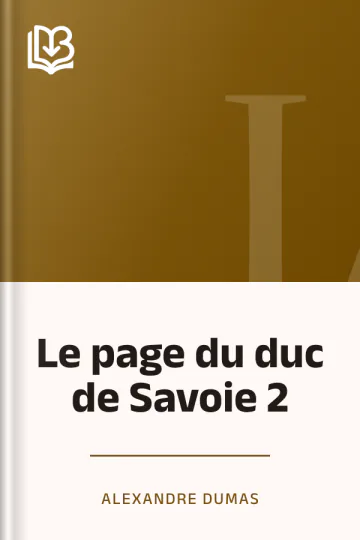 Le page du duc de Savoie 2 d’Alexandre Dumas, couverture du livre