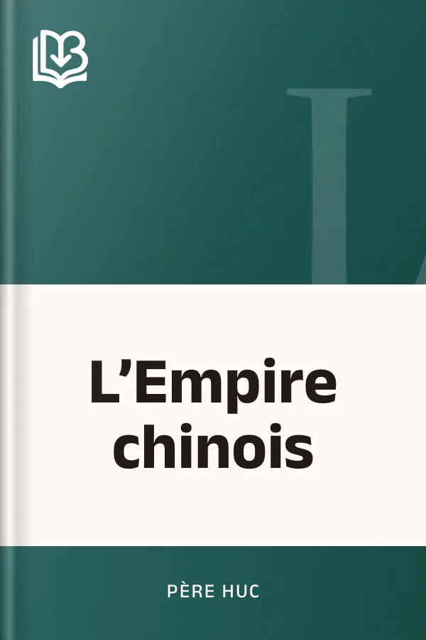 L’Empire chinois de Père Huc, couverture du livre