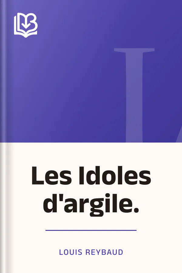 Les Idoles d'argile. de Louis Reybaud, couverture du livre