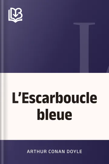L’Escarboucle bleue d’Arthur Conan Doyle, couverture du livre