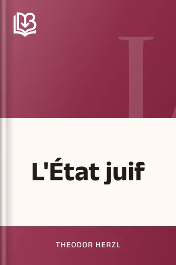 L'État juif de Theodor Herzl, couverture du livre