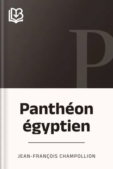 Panthéon égyptien de Jean-François Champollion, couverture du livre