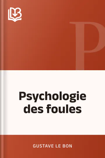 Psychologie des foules de Gustave Le Bon, couverture du livre