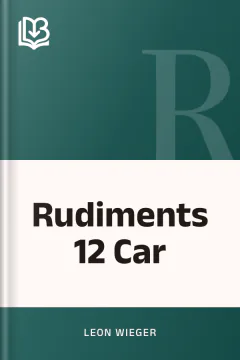 Rudiments 12 Car - Leon Wieger