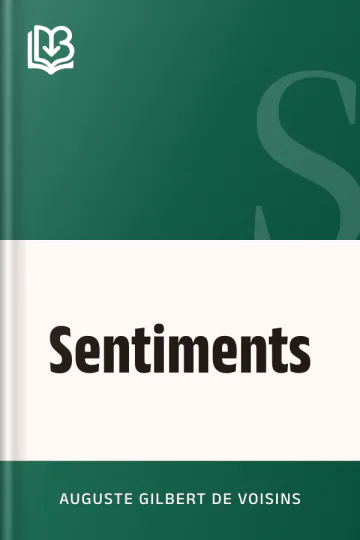 Sentiments d’Auguste Gilbert de Voisins, couverture du livre