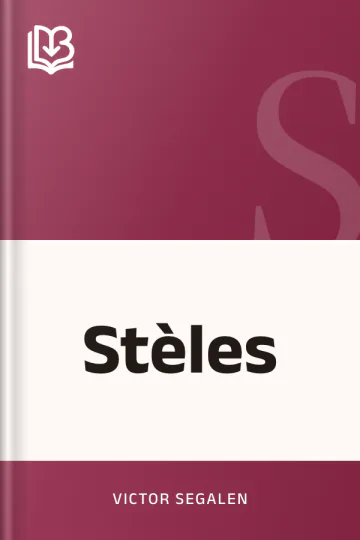 Stèles de Victor Segalen, couverture du livre