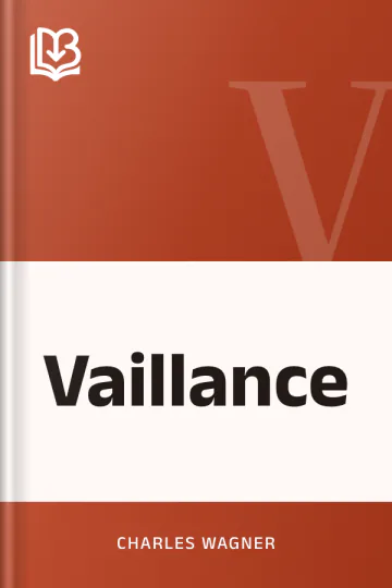 Vaillance de Charles Wagner, couverture du livre