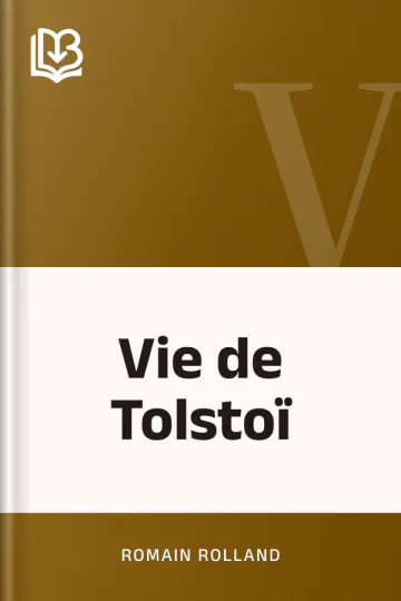 Vie de Tolstoï de Romain Rolland, couverture du livre