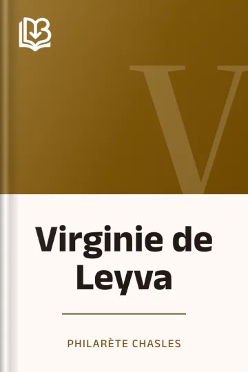 Virginie de Leyva de Philarète Chasles, couverture du livre