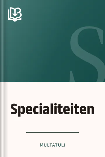 Specialiteiten van Multatuli, boekomslag