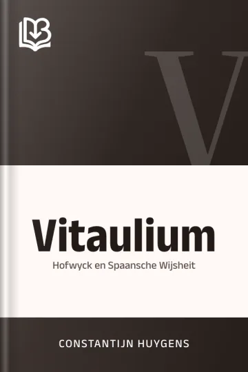 Vitaulium van Constantijn Huygens, boekomslag