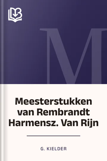 Meesterstukken van Rembrandt Harmensz. Van Rijn van G. Kielder, boekomslag