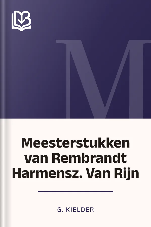 Meesterstukken van Rembrandt Harmensz. Van Rijn van G. Kielder, boekomslag