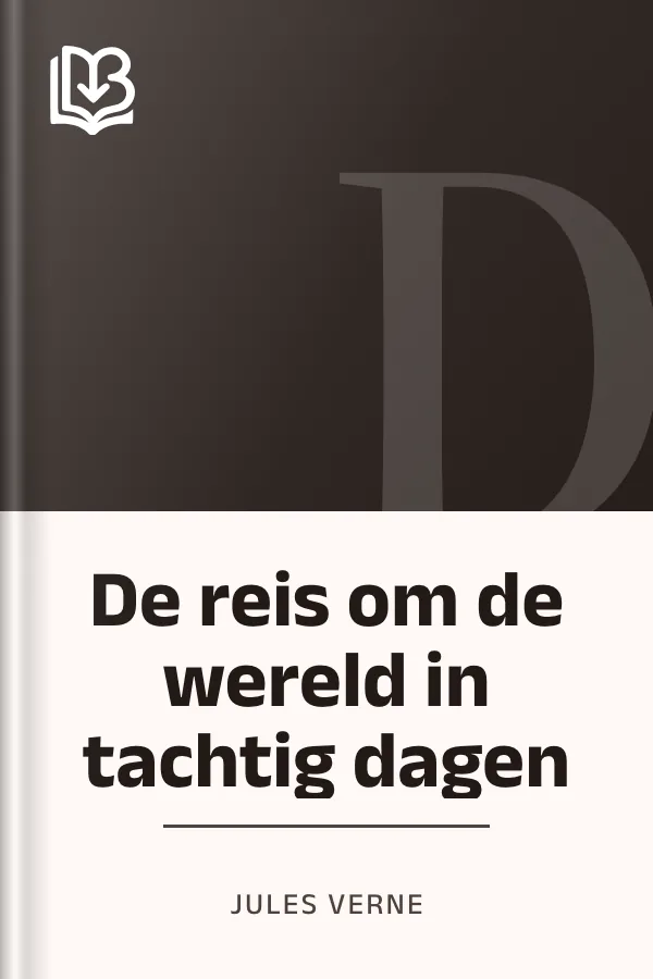 De reis om de wereld in tachtig dagen van Jules Verne, boekomslag