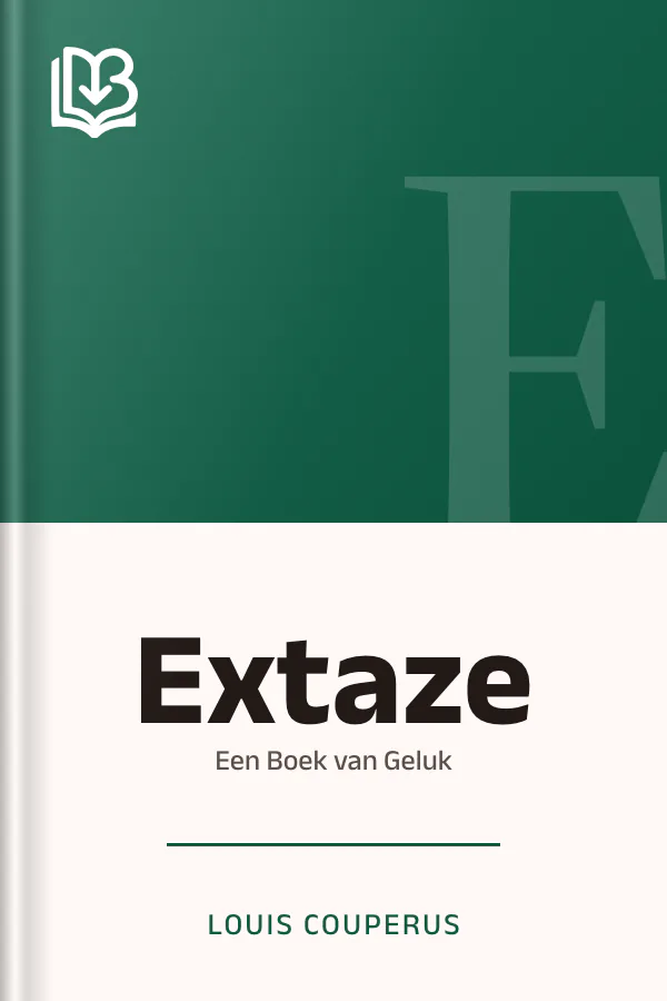 Extaze van Louis Couperus, boekomslag