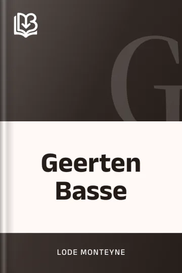 Geerten Basse van Lode Monteyne, boekomslag